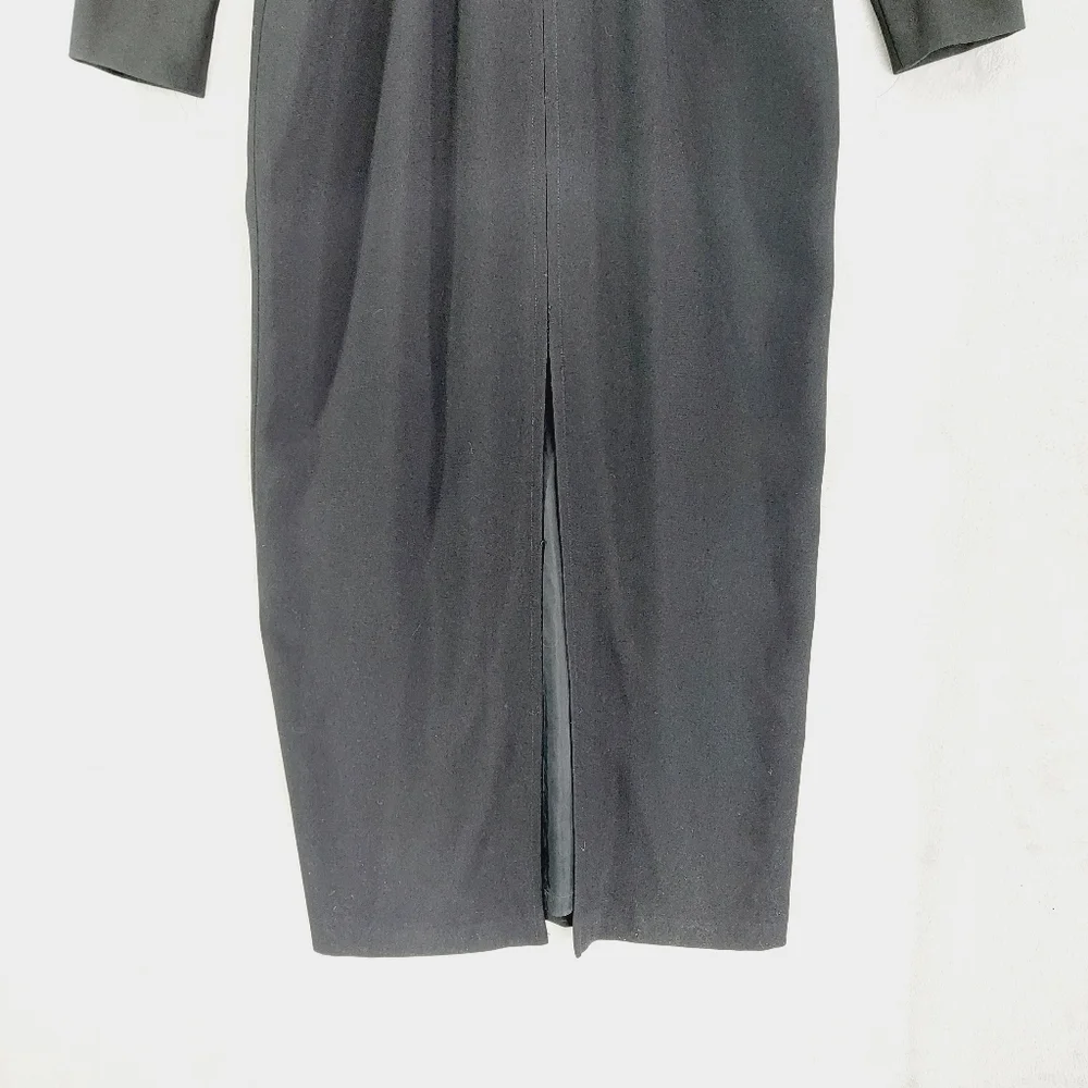 Linda Allard Ellen Tracy Long Sleeve Open Front Maxi Dress P5168 - Picture 2 of 9